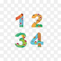 卡通多元素数字-空若网 卡通多元素数字-空若网