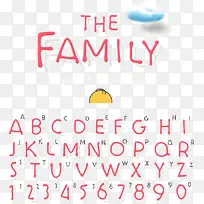 家人字母素材-空若网 家人字母素材-空若网