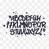 矢量手写字母-空若网 矢量手写字母-空若网