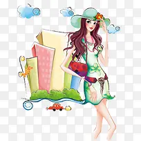 手绘性感女孩-空若网 手绘性感女孩-空若网