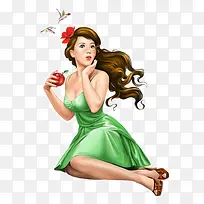 �Ը���Ů�廭-������