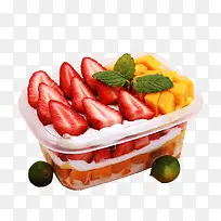 卡通手绘水果装饰海报设计草莓芒-空若网 卡通手绘水果装饰海报设计草莓芒-空若网