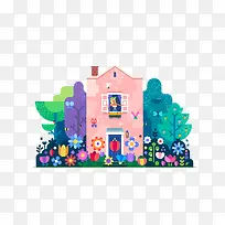 扁平化楼房花园-空若网 扁平化楼房花园-空若网