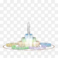 多彩音乐喷泉水柱-空若网 多彩音乐喷泉水柱-空若网