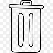 手绘简约垃圾桶-空若网 手绘简约垃圾桶-空若网