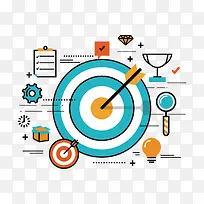 矢量扁平化飞盘-空若网 矢量扁平化飞盘-空若网