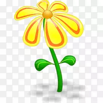 花黄色剪贴画-空若网 花黄色剪贴画-空若网