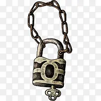 卡通手绘风钥匙锁头-空若网 卡通手绘风钥匙锁头-空若网