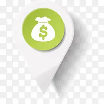 白色金钱图标-空若网 白色金钱图标-空若网