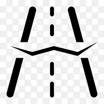 道路中断图标-空若网 道路中断图标-空若网