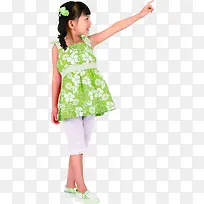 高清摄影绿色跳舞小女孩-空若网 高清摄影绿色跳舞小女孩-空若网