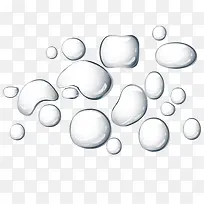 不规则透明水滴矢量素材-空若网 不规则透明水滴矢量素材-空若网