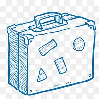 手绘行李箱-空若网 手绘行李箱-空若网