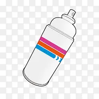 简约白色喷漆瓶-空若网 简约白色喷漆瓶-空若网