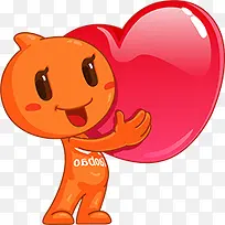 阿里小人爱心手绘-空若网 阿里小人爱心手绘-空若网