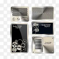 精致金属图标矢量素材1-空若网 精致金属图标矢量素材1-空若网