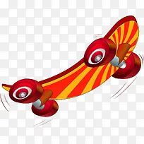 橙色卡通滑板-空若网 橙色卡通滑板-空若网