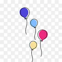手绘气球-空若网 手绘气球-空若网