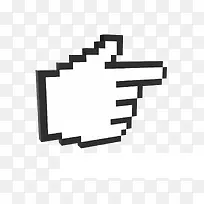 矢量黑色手指箭头-空若网 矢量黑色手指箭头-空若网