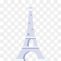 矢量图水彩银色埃菲尔铁塔-空若网 矢量图水彩银色埃菲尔铁塔-空若网