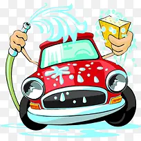 卡通车辆自动清洗免抠-空若网 卡通车辆自动清洗免抠-空若网