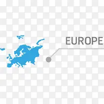 矢量创意设计蓝色欧洲数据图-空若网 矢量创意设计蓝色欧洲数据图-空若网