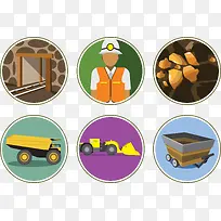 施工图标矢量-空若网 施工图标矢量-空若网