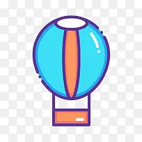 扁平化热气球PNG下载-空若网 扁平化热气球PNG下载-空若网
