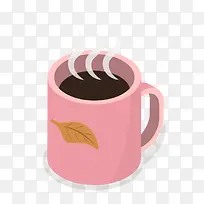 粉色卡通杯子矢量图-空若网 粉色卡通杯子矢量图-空若网