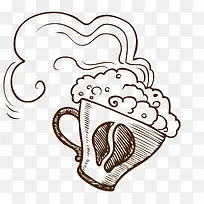 卡通插画风线条简笔酒杯PNG-空若网 卡通插画风线条简笔酒杯PNG-空若网