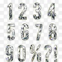 钻石效果数字符号-空若网 钻石效果数字符号-空若网