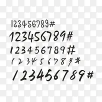 各种手写的阿拉伯数字-空若网 各种手写的阿拉伯数字-空若网