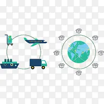 2017仓储发货物流矢量图标-空若网 2017仓储发货物流矢量图标-空若网