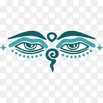 对称风格大眼睛佛教-空若网 对称风格大眼睛佛教-空若网