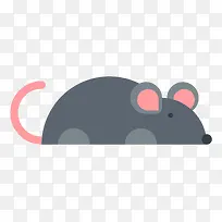 扁平化老鼠图标-空若网 扁平化老鼠图标-空若网