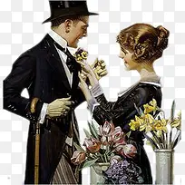 插画-妻子送丈夫出门-空若网 插画-妻子送丈夫出门-空若网