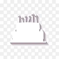 创意手绘白色生日蛋糕素材-空若网 创意手绘白色生日蛋糕素材-空若网