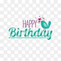 卡通手绘英文生日快乐字体元素-空若网 卡通手绘英文生日快乐字体元素-空若网