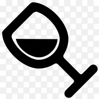 玻璃高脚杯图标-空若网 玻璃高脚杯图标-空若网