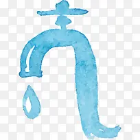 水彩节水插画设计-空若网 水彩节水插画设计-空若网