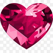 情人节玫红色闪耀爱心-空若网 情人节玫红色闪耀爱心-空若网