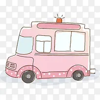 粉色手绘汽车-空若网 粉色手绘汽车-空若网