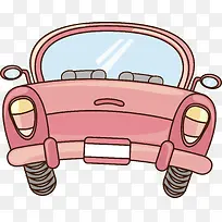 卡通粉色可爱汽车-空若网 卡通粉色可爱汽车-空若网