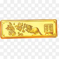 金色长方形-空若网 金色长方形-空若网