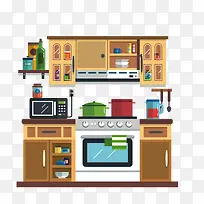 厨房简笔画彩色-空若网 厨房简笔画彩色-空若网