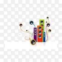 彩色时尚音箱素材-空若网 彩色时尚音箱素材-空若网