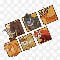 卡通动物-空若网 卡通动物-空若网