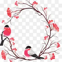 树枝停着鸟儿-空若网 树枝停着鸟儿-空若网