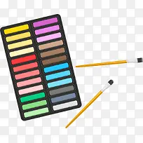 开学季画画工具黑色画板-空若网 开学季画画工具黑色画板-空若网