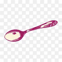 手绘插图速写西餐餐具不锈钢勺子-空若网 手绘插图速写西餐餐具不锈钢勺子-空若网